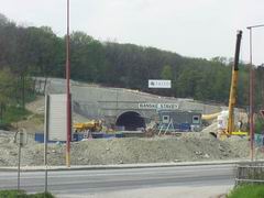 Eastern portal of the tunnel, 27.April 2004