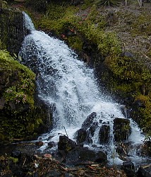 Small waterfall during the technical tour - Click picture for bigger format.